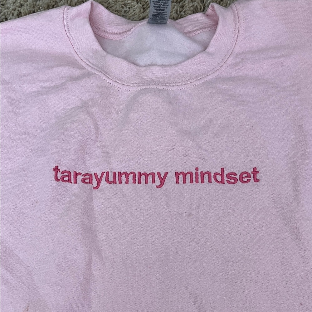 Tara yummy Gildan Pink Mindset sweatshirt